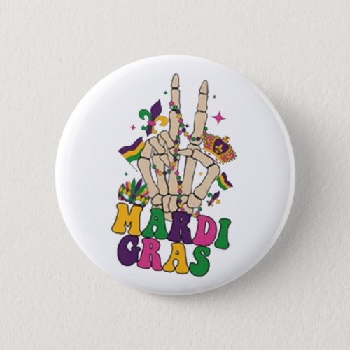 Mardi Gras Button
