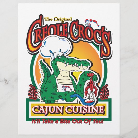 Mardi Gras Cajun Crocodile (Front)