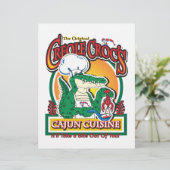 Mardi Gras Cajun Crocodile (Standing Front)