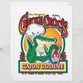 Mardi Gras Cajun Crocodile (Front/Back)