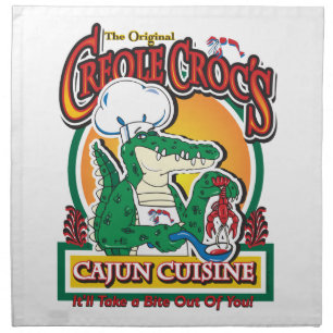 Mardi Gras Cajun Crocodile Napkin