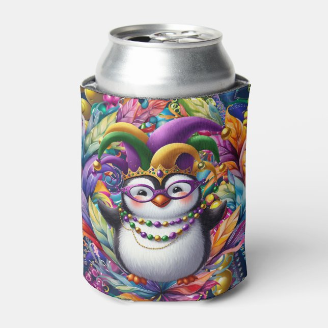 Mardi Gras Can Cooler (Can Front)