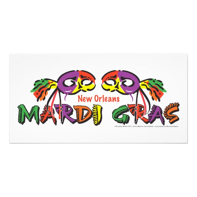MARDI-GRAS CARD (Front)