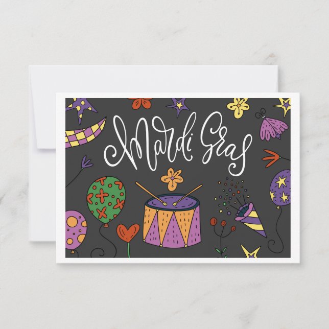 Mardi Gras Card (Front)