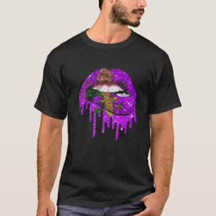Mardi Gras Carnival Costume Purple & Gold Fleur De T-Shirt