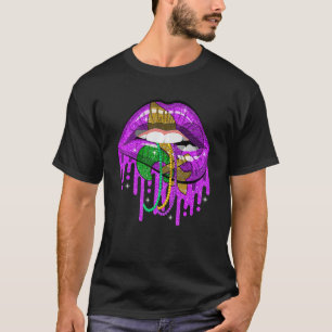 Mardi Gras Carnival Costume Purple & Gold Fleur De T-Shirt