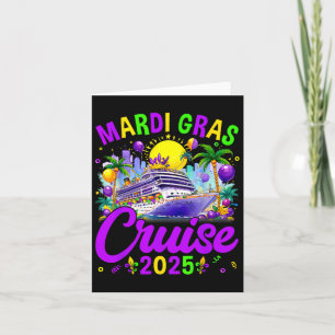 Mardi Gras Carnival Cruise 2025 Family Cruising  Card