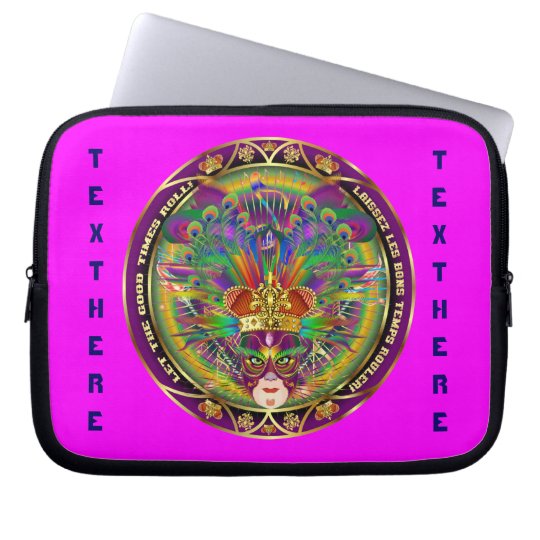 Mardi Gras Carnival Event Please View Notes Laptop Sleeve