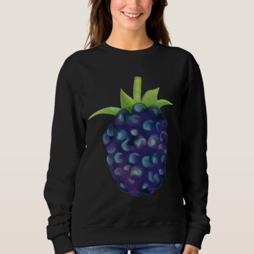Mardi Gras Carnival Fruit Costume Blackberry Berry Sweatshirt