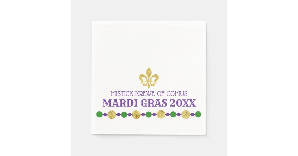 Mardi Gras | Carnival Masquerade Napkins | Zazzle