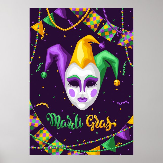 Mardi Gras Carnival Poster (Front)