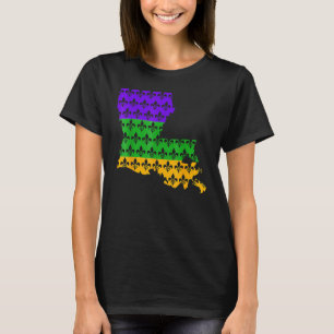 Mardi Gras Carnival Retro Louisiana Fleur De Lys C T-Shirt