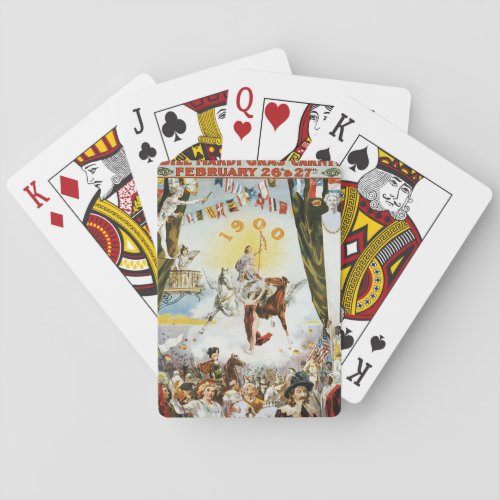 Mardi Gras Carnival Vintage Festival Poker Cards