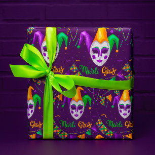Mardi Gras Carnival Wrapping Paper
