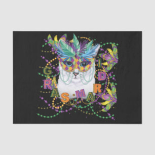 Mardi Gras Cat, Funny Mardi Gras Tissue Paper