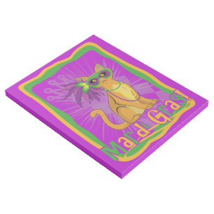 Mardi Gras Cat Gallery Wrap