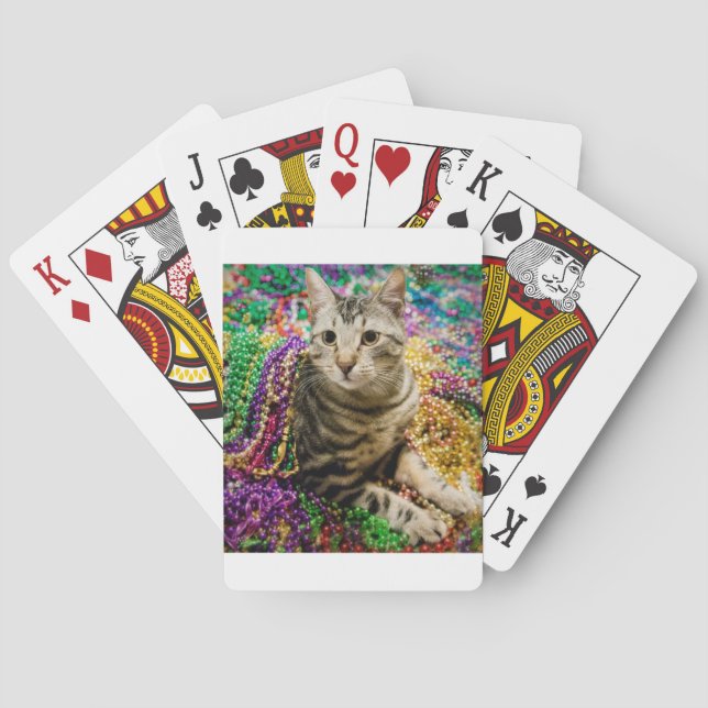 Mardi Gras Cat Poker Cards (Back)