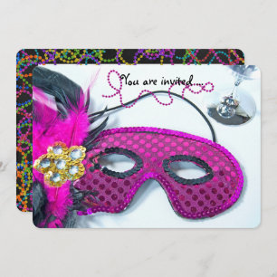 Mardi Gras Celebration Invite