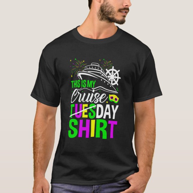 Mardi Gras Celebrations parade Boat This is My Cru T-Shirt (Front)