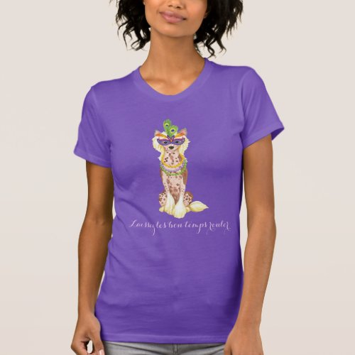 Mardi Gras Chinese Crested T_Shirt