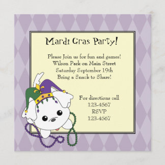 Mardi Gras Clancey Invitation