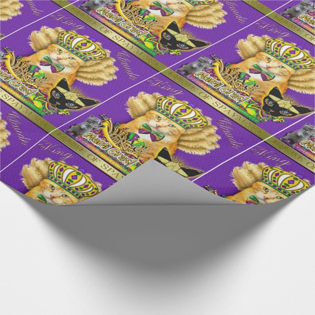 Mardi Gras Claude Wrapping Paper (Corner)