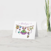 Mardi Gras Clothesline girl Baby Shower