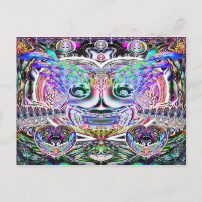 Mardi Gras Clown postcard (Front)