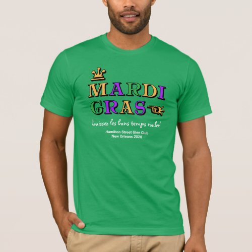 Mardi Gras Club Trip to New Orleans Souvenir T_Shirt