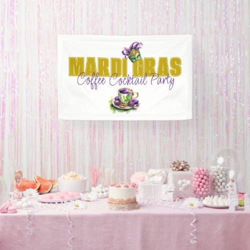 Mardi Gras Coffee Cocktail Banner