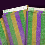 Mardi Gras Colors Horizontal Stripe Fabric