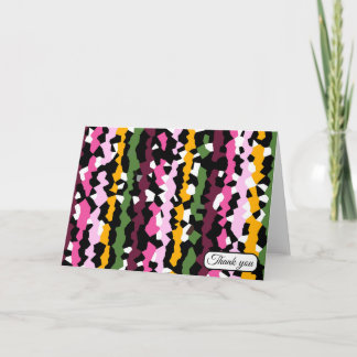 Mardi Gras Confetti Thank You Card