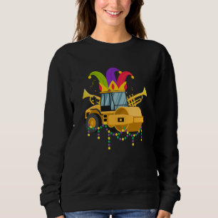 Mardi Gras Construction Celebrations Fat Tuesday P Sweatshirt