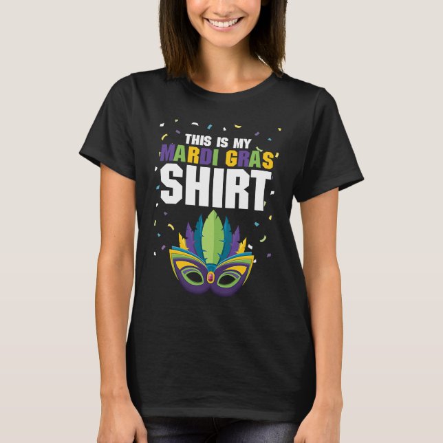 Mardi Gras Costume Mask New Orleans 2020 Nola Part T-Shirt (Front)