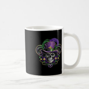 Mardi Gras Costume Sugar Skull Carnival Halloween Coffee Mug