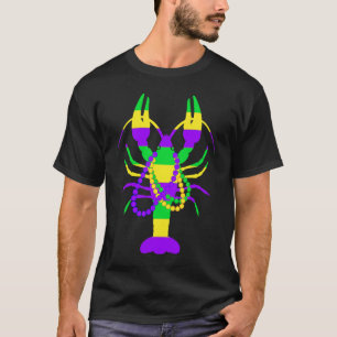 Mardi Gras Crawfish Beads For Men Women  1 T-Shirt