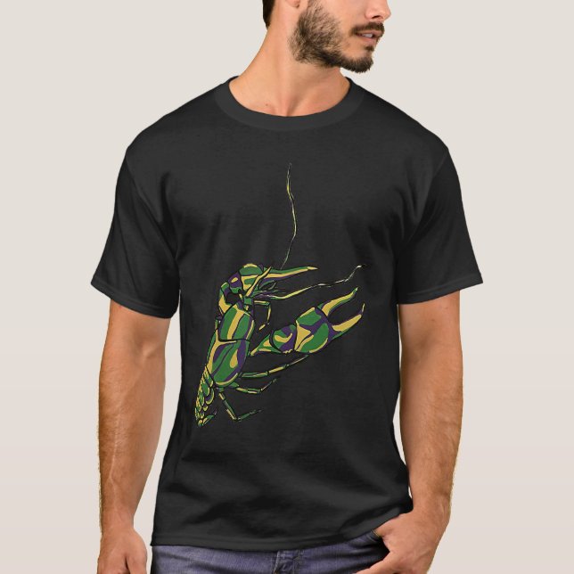 Mardi Gras Crawfish Boil Party Cajun Crawfish Love T-Shirt (Front)