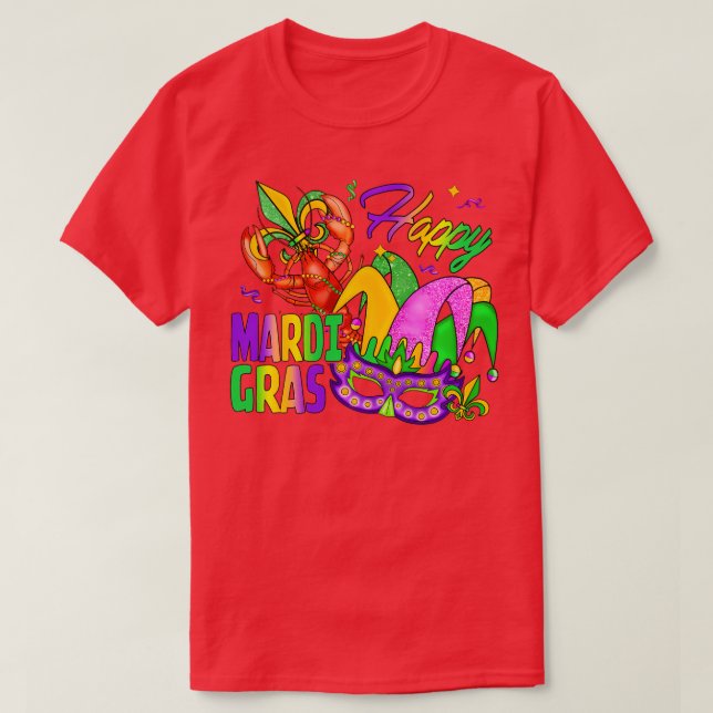 Mardi Gras Crawfish Festive Celebration For Men An T-Shirt (Design Front)