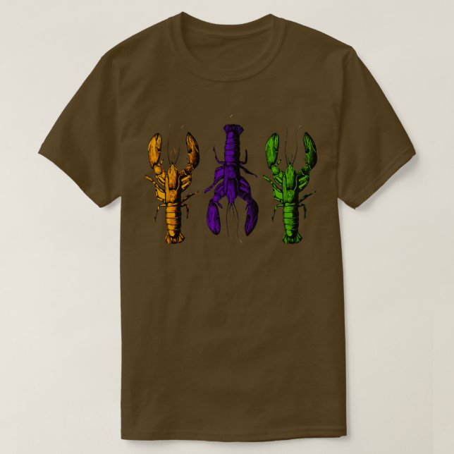Mardi Gras Crawfish  Happy Mardi Gras 2022  T-Shirt (Design Front)