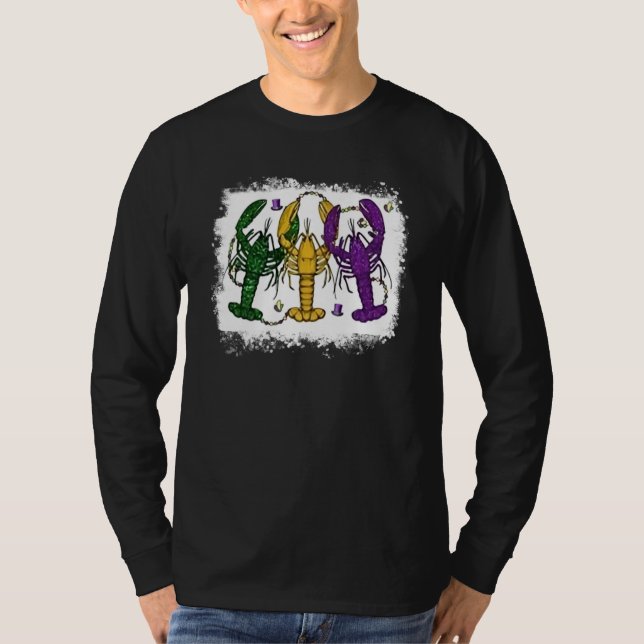 Mardi Gras Crawfish Happy Mardi Gras Matching Carn T-Shirt (Front)