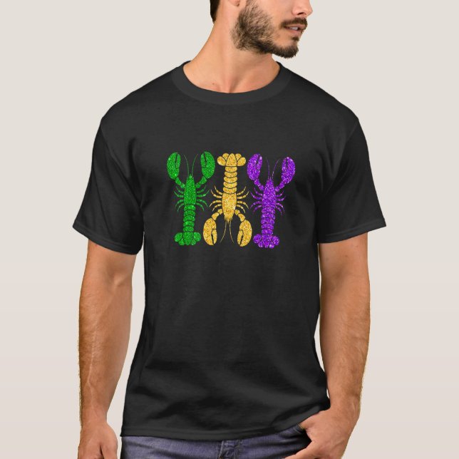 Mardi Gras Crawfish Mardi Gras Carnivals Party Hol T-Shirt (Front)