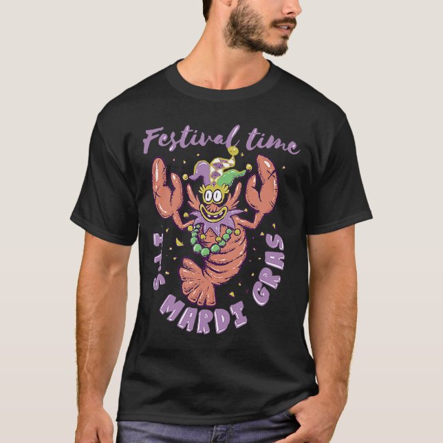 MARDI GRAS CRAWFISH NEW ORLEANS 2023 FESTIVAL T-Shirt (Front)