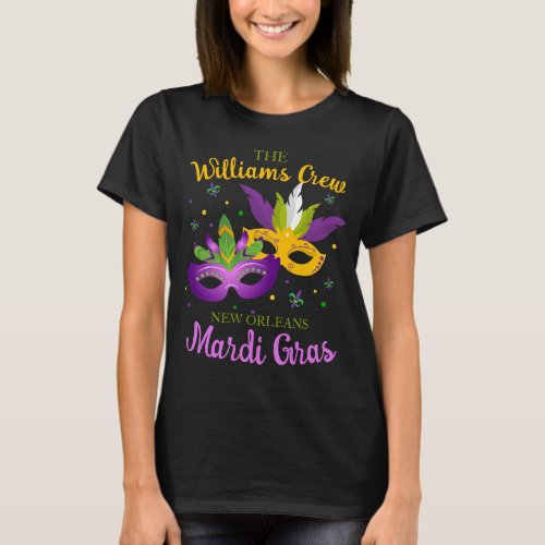 Mardi Gras Crew Custom Matching T_shirt