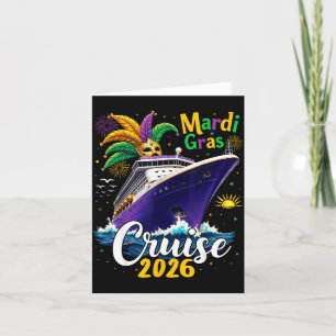 Mardi Gras Cruise 2026 Family Matching Cruise Vaca Card