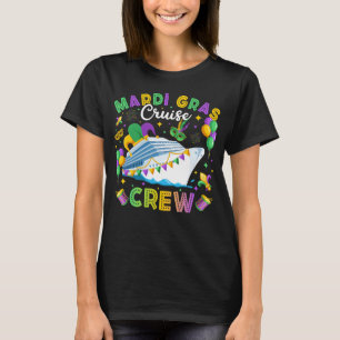 Mardi Gras Cruise Crew Matching Women T-Shirt