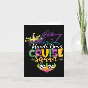 Mardi Gras Cruise Squad Card
