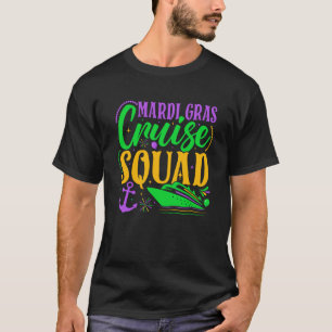 Mardi Gras Cruise Squad Carnival Family Vacation P T-Shirt