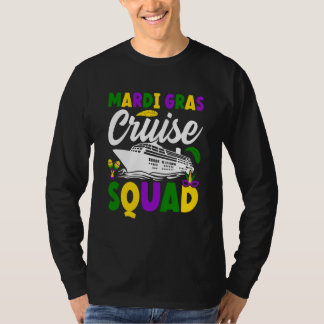 Mardi Gras Cruise Squad celebrations parade party T-Shirt