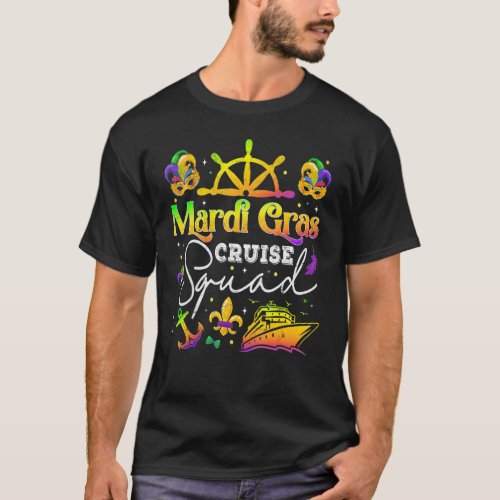Mardi Gras Cruise Squad Festival Matching Family V T_Shirt