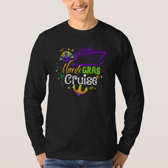 Mardi Gras Cruise Squad Funny Matching Group Famil T-Shirt (Front)